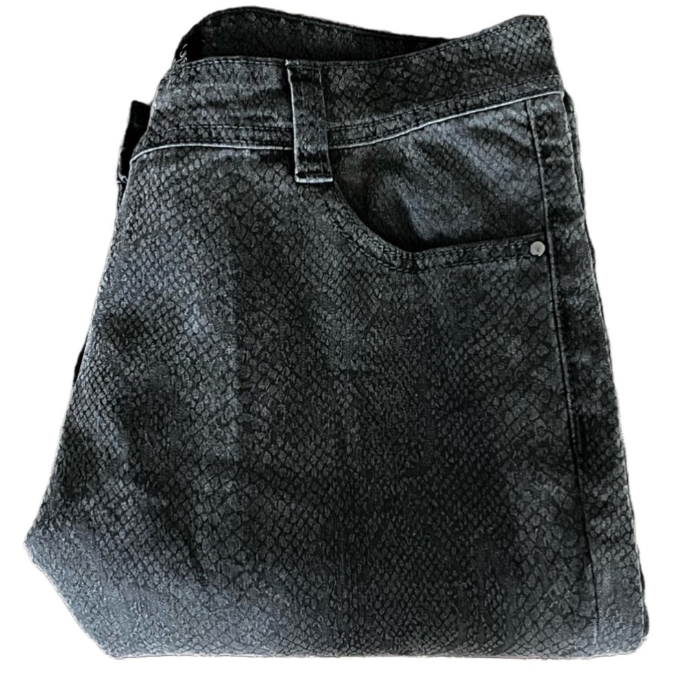 Conrad C Collections Jeans Serpentine Finish Gray Women’s Size 8 Urban Chic NWT